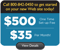 $500 One Time Set-up Fee - $35 Per Month!